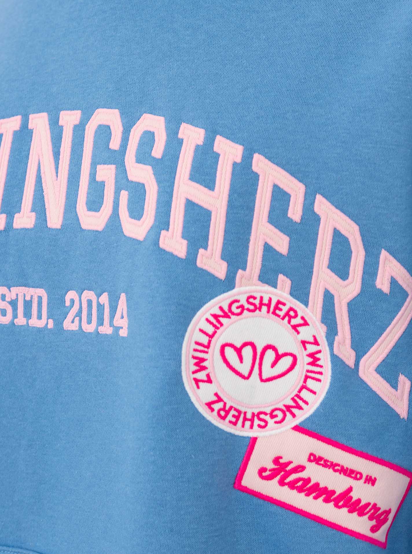 Oversize Hoodie "Zwillingsherz Patches"
