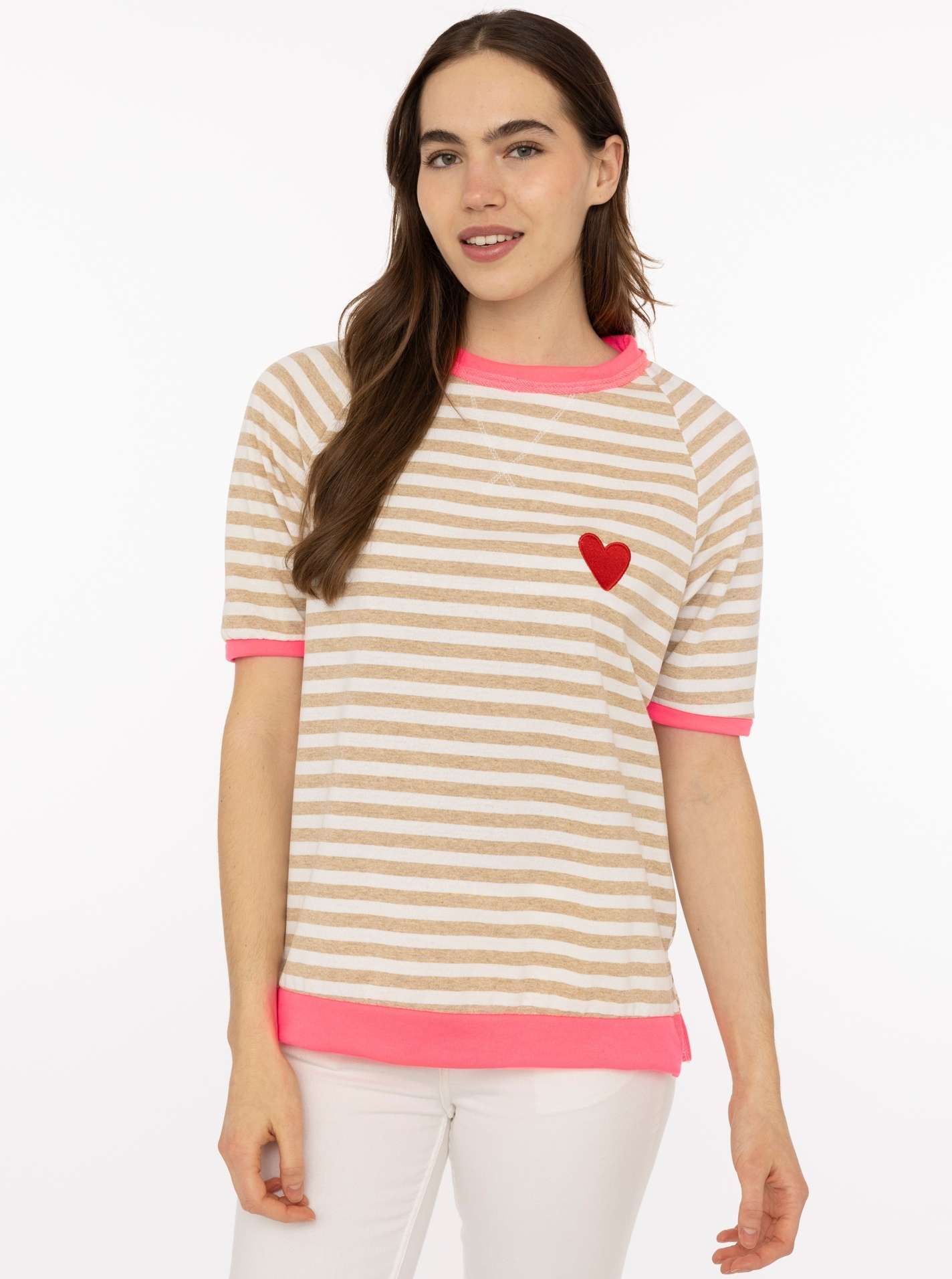 Shirt BW "Streifen & Herz"