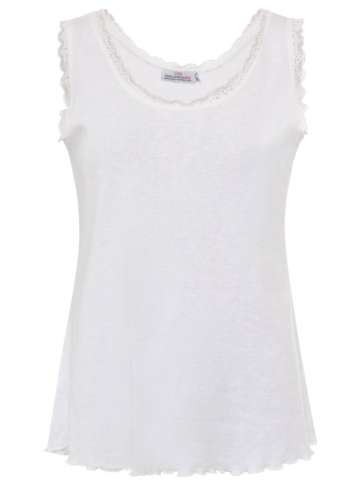 Tanktop Kaltfärbung "Spitze"