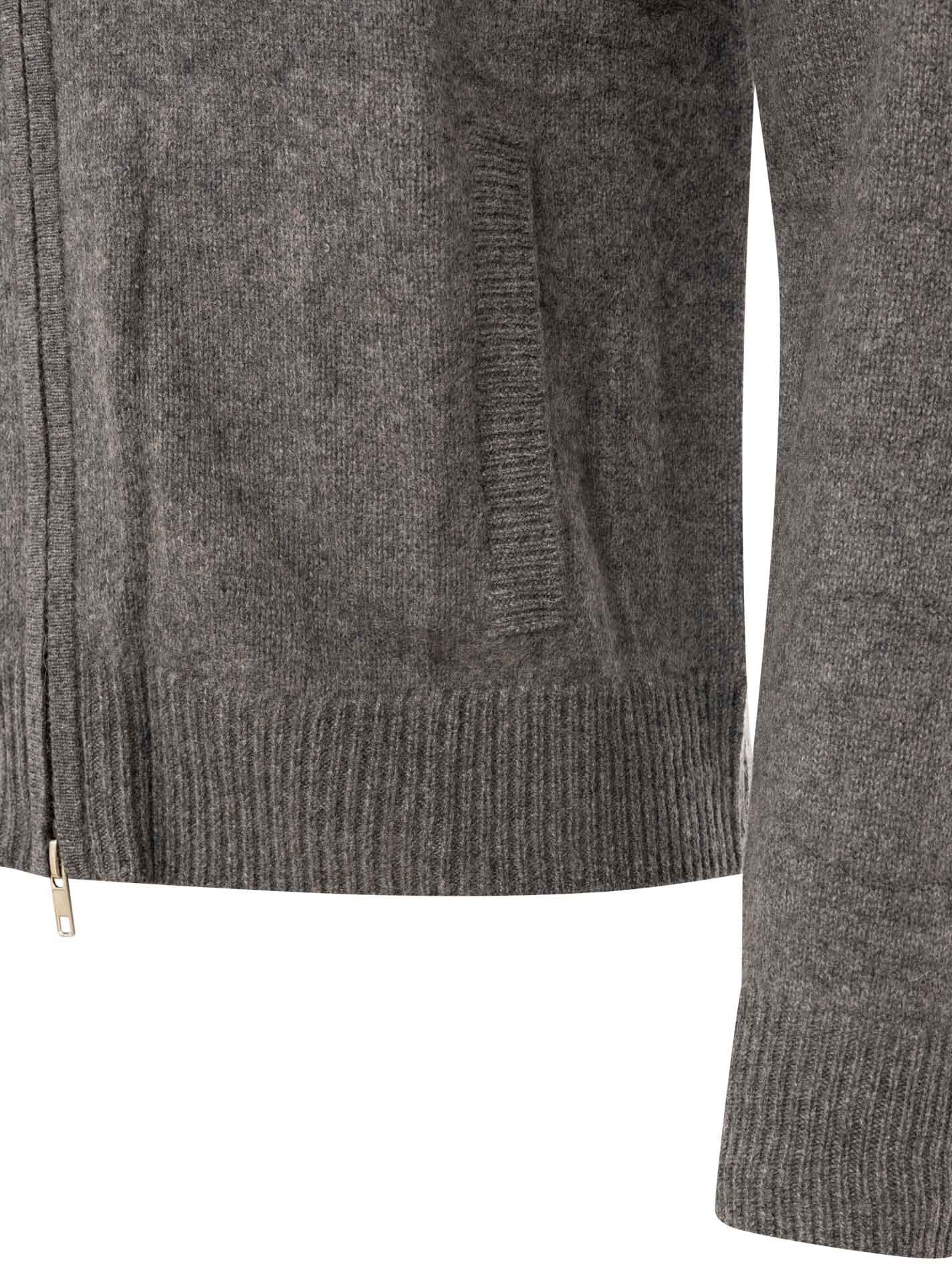 100% Cashmere Herren Bomberjacke Strick