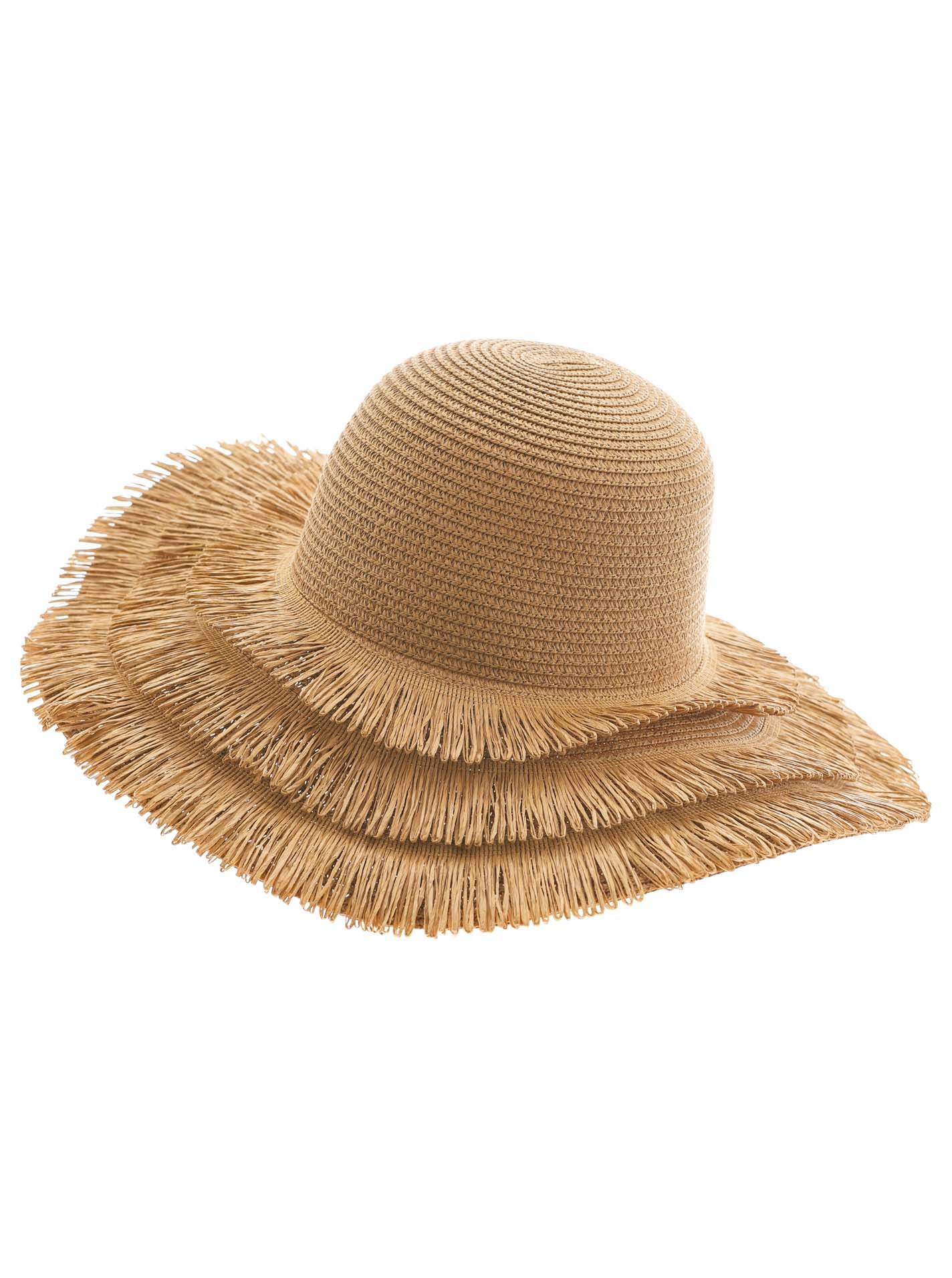 Strohhut "Fransen"