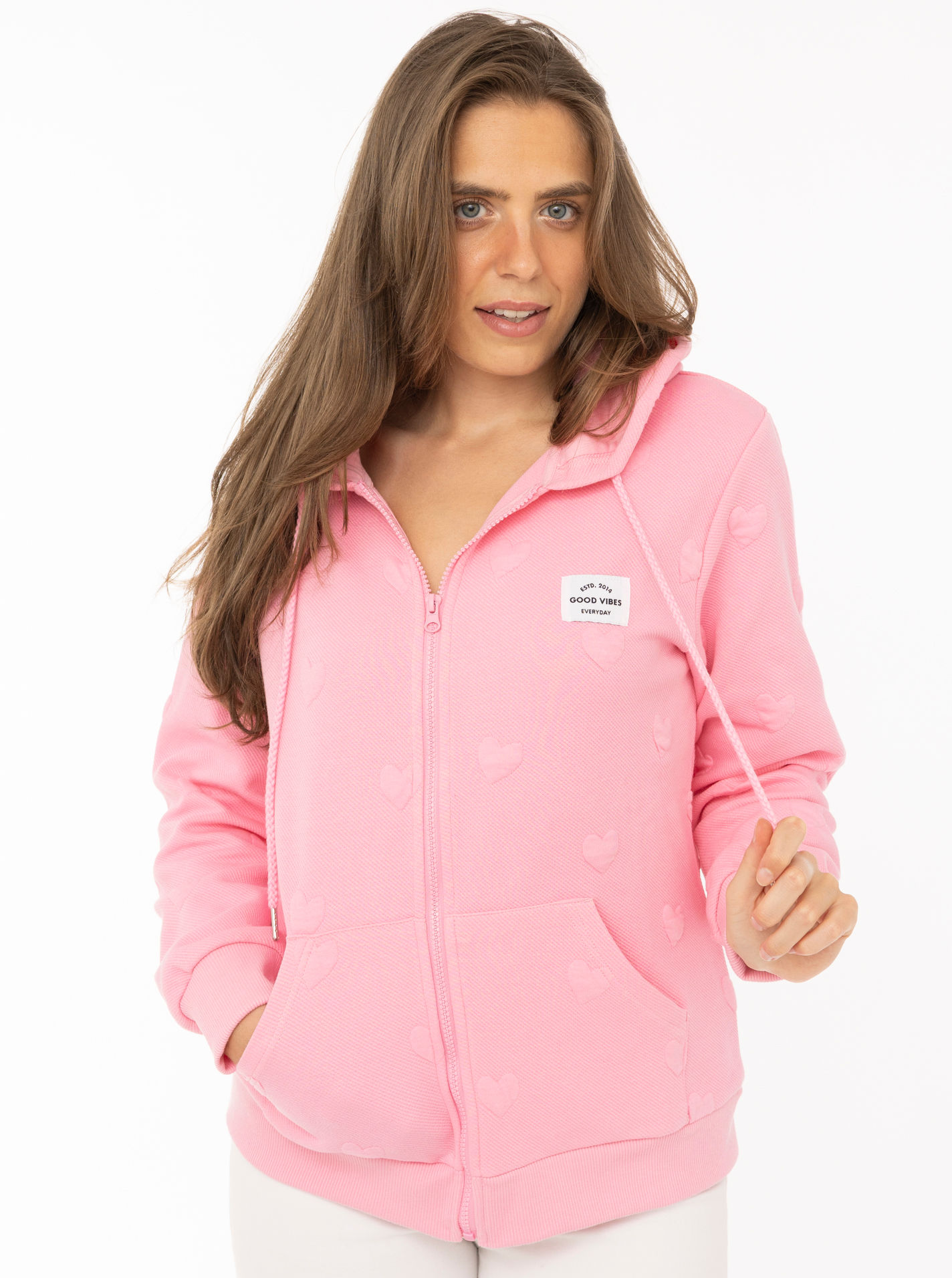 Hoodiejacke "Zwillingsherz Love"