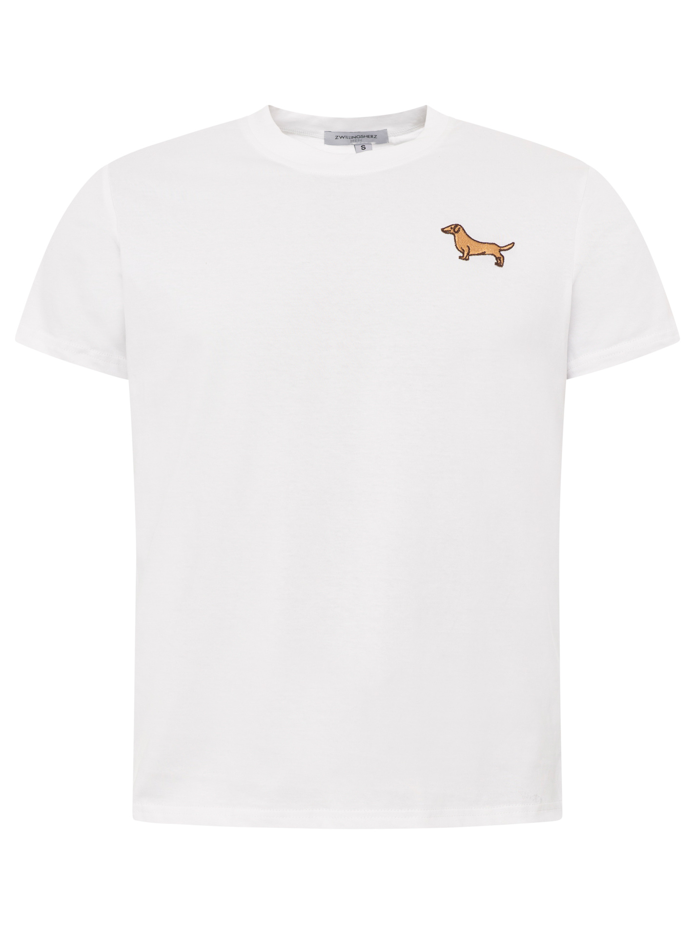 Slim Fit Herren T-Shirt "Dog Stickerei"