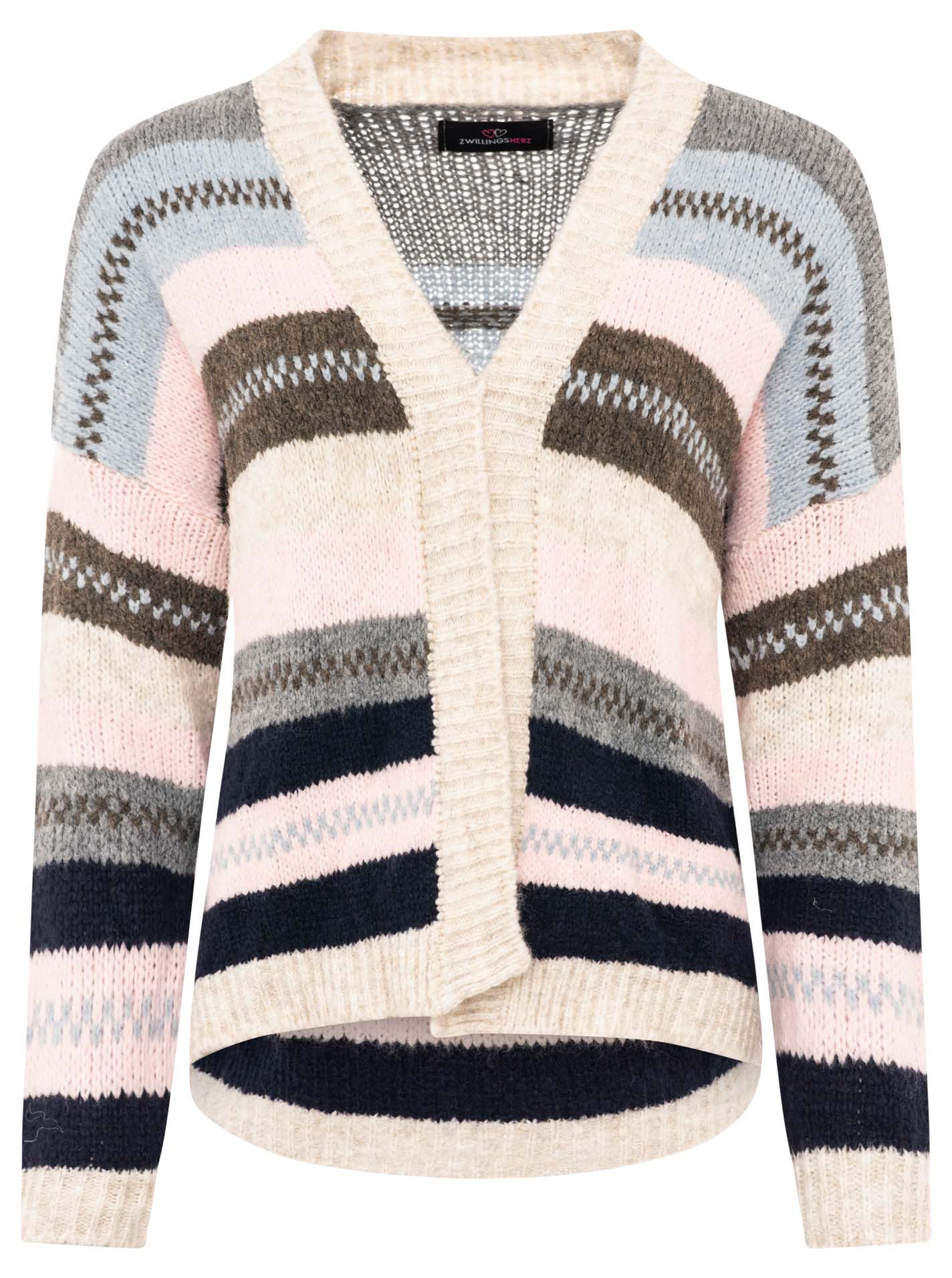 Cardigan Wollmix "Stripes"