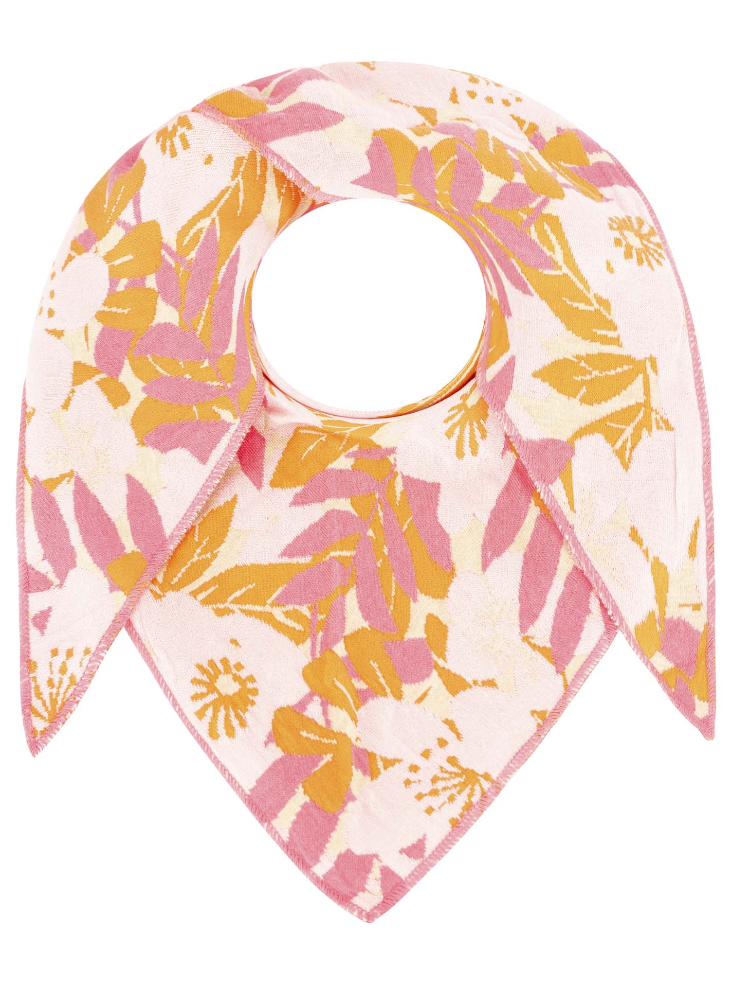 ART69428b5750a28_029013090_Dreieckstuch_BlumenStrucher_8017_BeigePinkOrange Dreieckstuch BW "Blumen & Sträucher"
