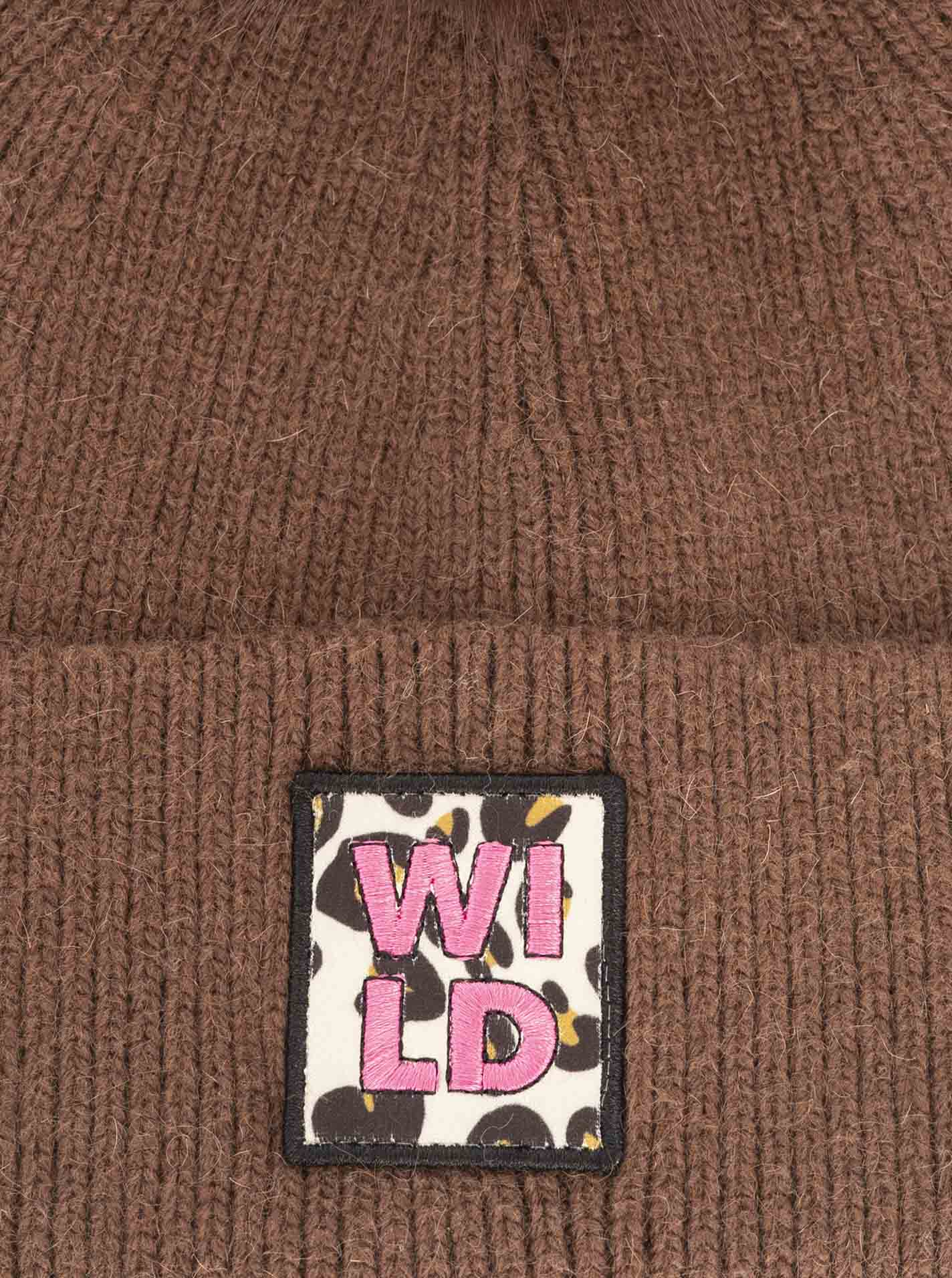 Umschlagmütze Wollmix "Wild Leo"