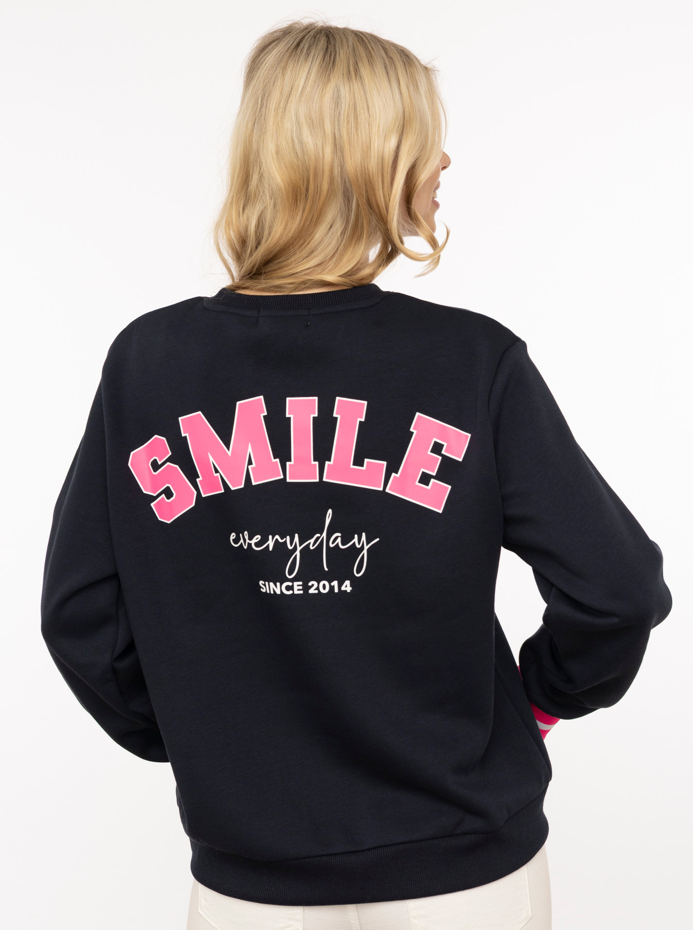 Rundhalssweater "SMILE"