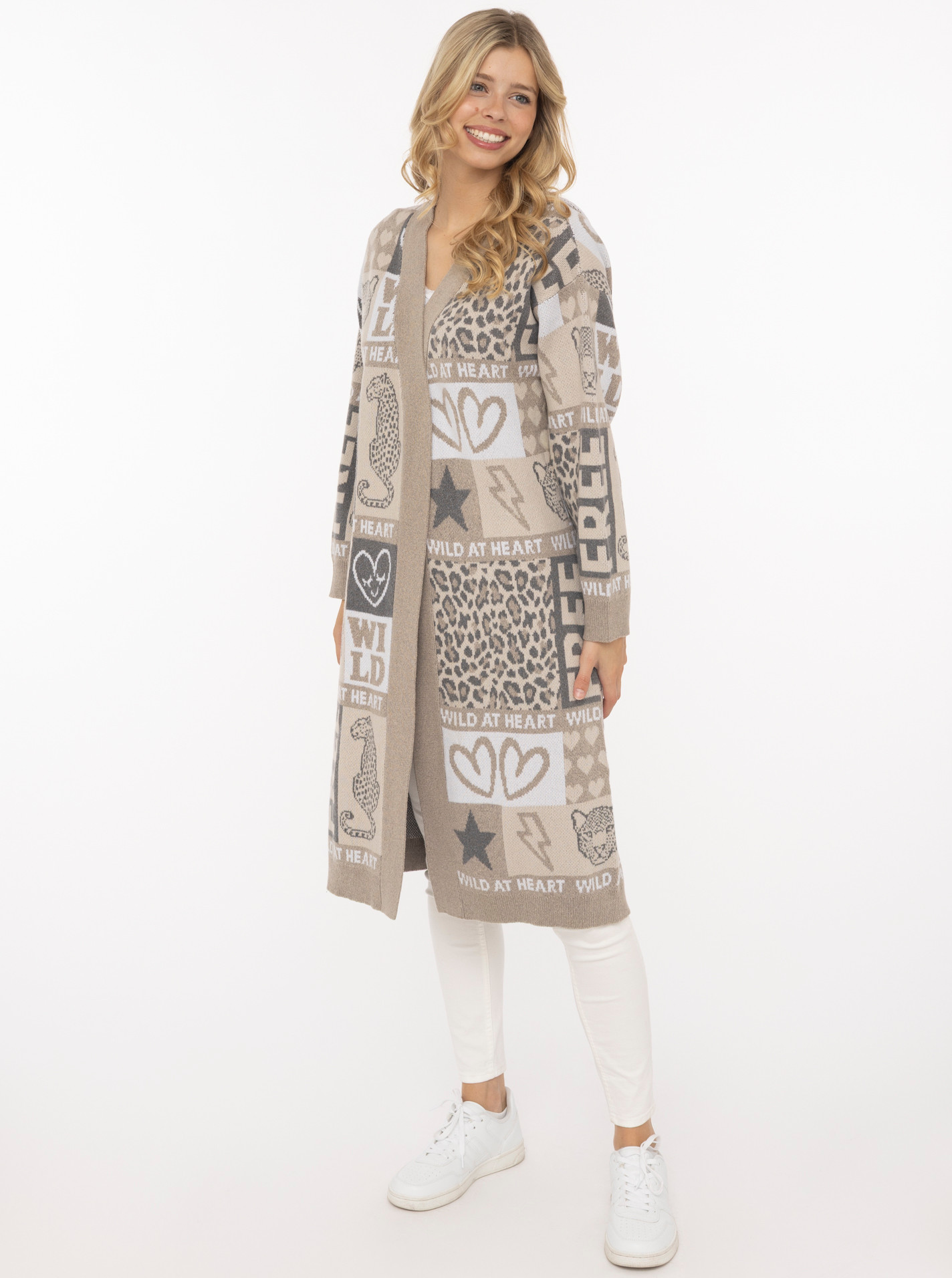 Long Cardigan "WILD"