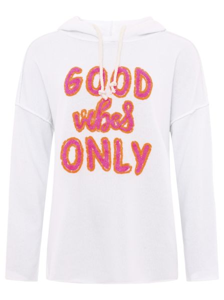 Hoodie BW "Good Vibes Only"
