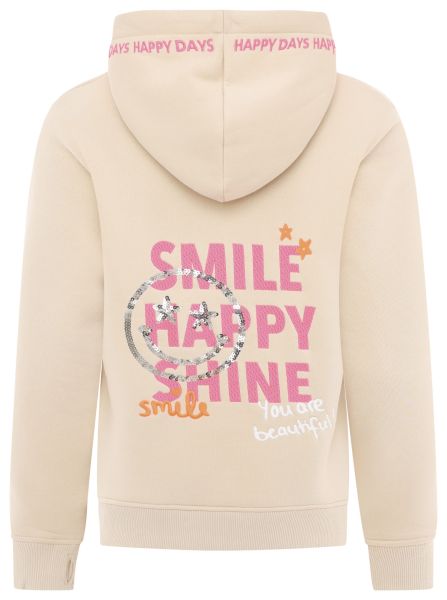 Hoodie BW "Paillette Smile"