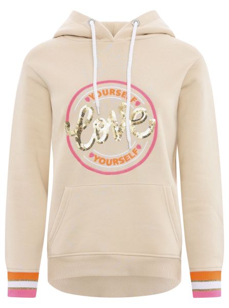 Hoodie BW Paillette "Love Yourself"